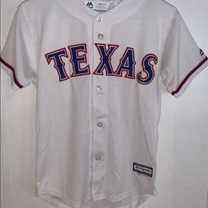 Texas Rangers Baseball Jersey!!  Size: YM